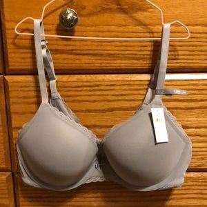 Slate Grey plunge cut bra